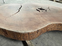 Guyana teak houten schijf 1100mm