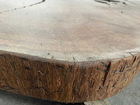 Guyana teak houten schijf 1100mm - afbeelding 3 van  3