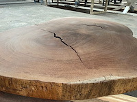 Guyana teak houten schijf 1100mm - afbeelding 1 van  3