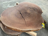 Guyana teak houten schijf 1100mm - afbeelding 2 van  3