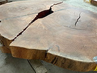 Guyana teak houten schijf 1200mm - afbeelding 1 van  3