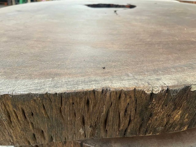 Guyana teak houten schijf 1300mm - afbeelding 3 van  3