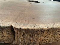 Guyana teak houten schijf 1300mm - afbeelding 3 van  3