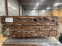 Guyana teak latten geschaafd 1250-1850x40x21mm (292x) - afbeelding 3 van  3