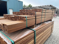 Guyana teak latten geschaafd 1250-2150x40x27mm (292x) - afbeelding 2 van  3