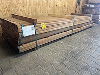 Guyana teak latten geschaafd 3350-3950x40x21mm (424x) - afbeelding 2 van  3