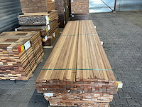 Guyana teak latten geschaafd 3350x40x27mm (159x) - afbeelding 1 van  3