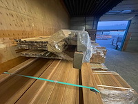 Guyana teak latten geschaafd 4000x40x21mm (8x) - afbeelding 3 van  3