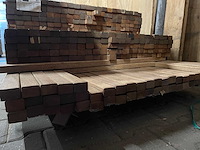Guyana teak latten geschaafd 4550-4850x40x27mm (213x) - afbeelding 3 van  3