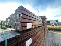 Guyana teak palen fijnbezaagd 1850-2150x68x68mm (80x) - afbeelding 4 van  4
