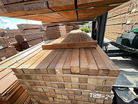 Guyana teak palen fijnbezaagd 2750x68x68mm (56x) - afbeelding 1 van  4