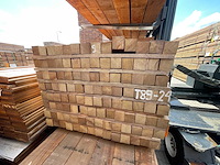 Guyana teak palen fijnbezaagd 2750x68x68mm (56x) - afbeelding 3 van  4