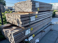Guyana teak palen fijnbezaagd 2750x68x68mm (56x) - afbeelding 4 van  4