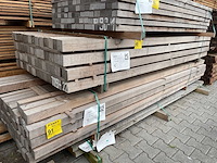 Guyana teak palen fijnbezaagd 2750x68x68mm (56x) - afbeelding 4 van  4
