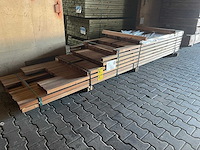 Guyana teak palen geschaafd 1850-2750x45x45mm (77x) - afbeelding 2 van  3