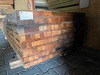Guyana teak palen geschaafd 3050-3950x45x45mm (73x) - afbeelding 3 van  3
