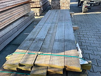 Guyana teak planken fijnbezaagd 2750x158x33mm (10x) - afbeelding 1 van  3
