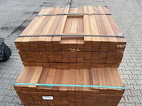 Guyana teak planken geschaafd 1000-1250x70x27mm (347x)