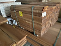 Guyana teak planken geschaafd 1000x145x25mm (134x) - afbeelding 3 van  3