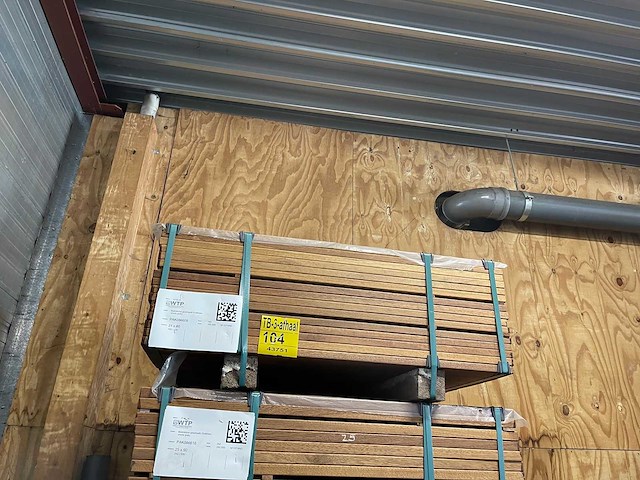 Guyana teak planken geschaafd 1000x90x21mm (165x) - afbeelding 4 van  4