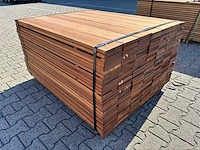 Guyana teak planken geschaafd 1250x145x21mm (139x) - afbeelding 3 van  3