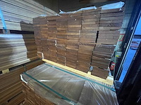 Guyana teak planken geschaafd 1250x145x21mm (188x) - afbeelding 2 van  3