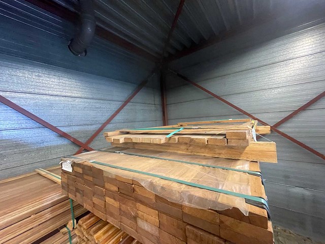 Guyana teak planken geschaafd 1250x70x27mm (15x) - afbeelding 3 van  3