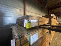 Guyana teak planken geschaafd 1250x90x21mm (121x) - afbeelding 2 van  3