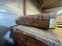 Guyana teak planken geschaafd 1250x90x21mm (121x) - afbeelding 3 van  3