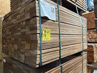Guyana teak planken geschaafd 1250x90x25mm (242x) - afbeelding 4 van  4