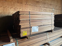 Guyana teak planken geschaafd 1250x90x25mm (253x) - afbeelding 4 van  4
