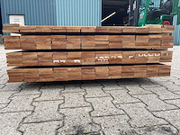 Guyana teak planken geschaafd 1500-2500x90x16mm (208x) - afbeelding 3 van  4