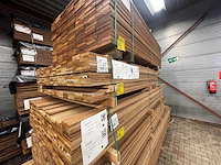 Guyana teak planken geschaafd 1500-2500x90x16mm (208x) - afbeelding 4 van  4