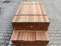 Guyana teak planken geschaafd 1550-1850x70x27mm (346x)