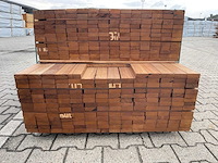 Guyana teak planken geschaafd 1550-1850x70x27mm (346x) - afbeelding 3 van  3