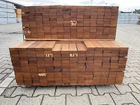 Guyana teak planken geschaafd 1550-1850x70x27mm (346x) - afbeelding 3 van  3