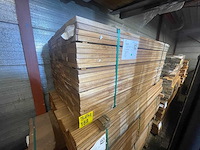 Guyana teak planken geschaafd 1550x140x25mm (168x) - afbeelding 2 van  3