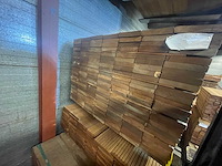 Guyana teak planken geschaafd 1550x140x25mm (168x) - afbeelding 3 van  3