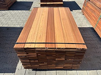 Guyana teak planken geschaafd 1550x145x21mm (189x)