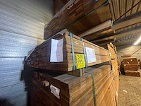 Guyana teak planken geschaafd 1550x90x21mm (121x) - afbeelding 2 van  3