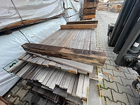 Guyana teak planken geschaafd 1850x70x25mm (21x) - afbeelding 1 van  3