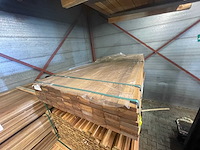 Guyana teak planken geschaafd 1850x90x25mm (88x) - afbeelding 1 van  3