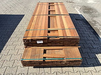 Guyana teak planken geschaafd 2150-2450x70x25mm (174x)