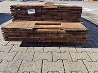 Guyana teak planken geschaafd 2150-2450x70x25mm (174x) - afbeelding 3 van  3