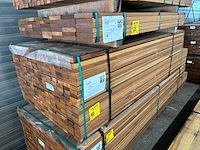Guyana teak planken geschaafd 2150-2450x70x27mm (289x) - afbeelding 4 van  4