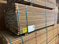 Guyana teak planken geschaafd 2150x120x21mm (165x) - afbeelding 2 van  4
