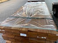 Guyana teak planken geschaafd 2150x140x25mm (42x) - afbeelding 1 van  3