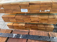 Guyana teak planken geschaafd 2150x140x25mm (42x) - afbeelding 3 van  3
