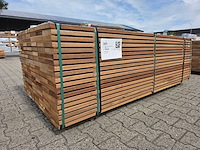 Guyana teak planken geschaafd 2150x145x25mm (49x) - afbeelding 2 van  4
