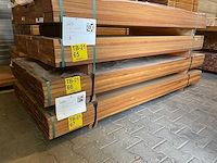 Guyana teak planken geschaafd 2150x90x25mm (66x) - afbeelding 4 van  4